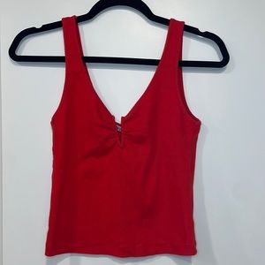 Zara red tank